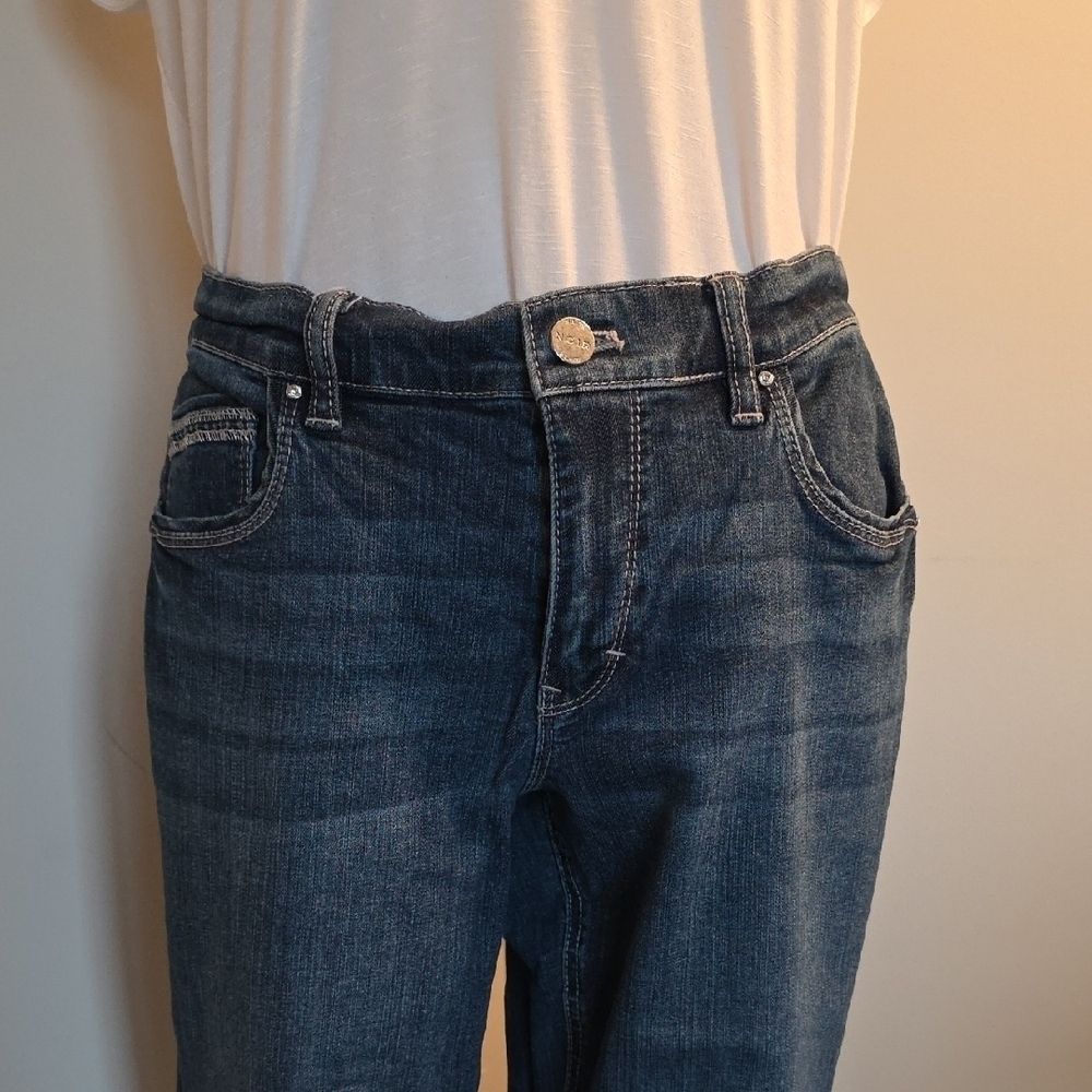 White House Black Market Dark Blue Ankle Jeans - Picture 2 of 5